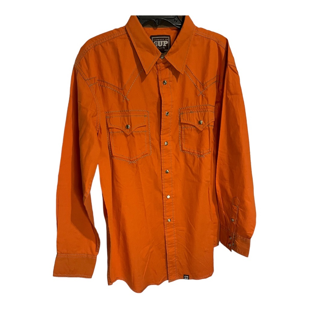NWOT Cowboy Up Snap Button Western Shirt